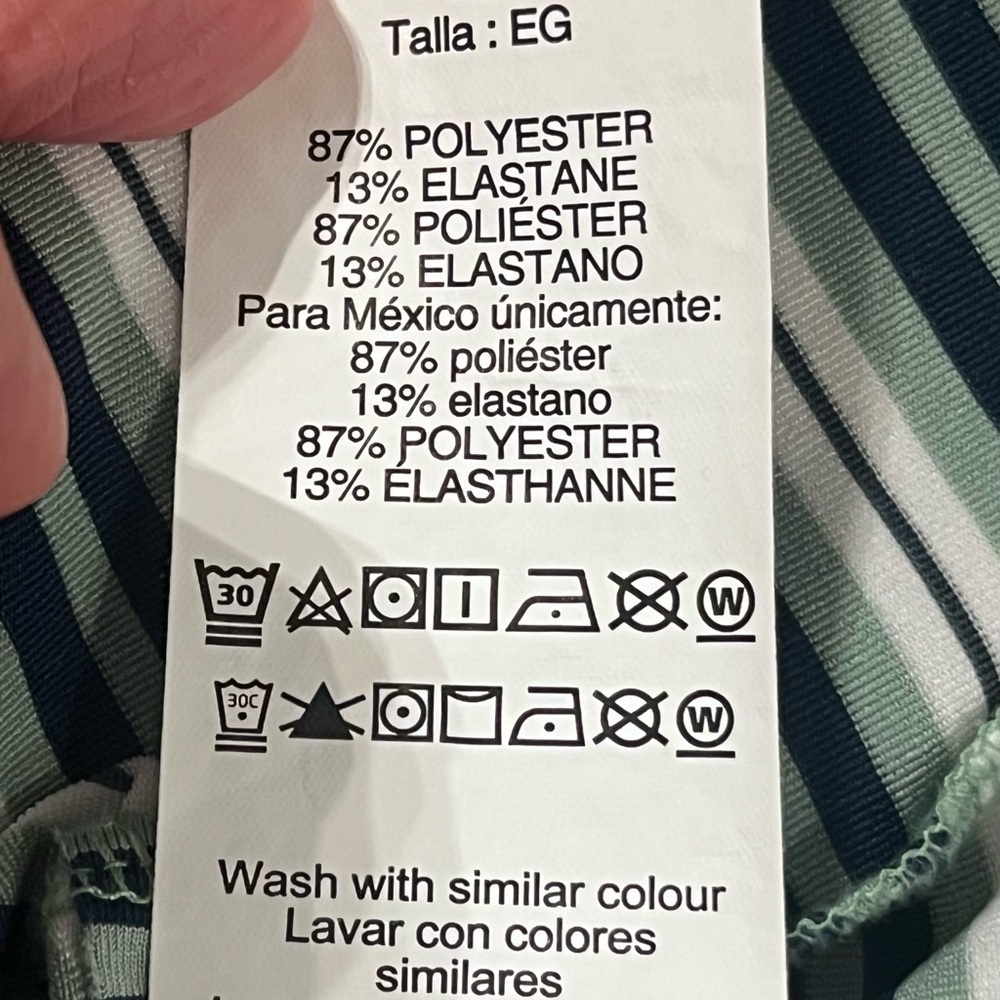 Oakley Hydrolux Striped Navy/green/white  Polo Shirt Men’s XL - Picture 6 of 9